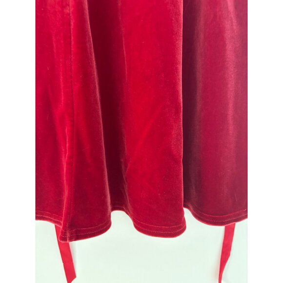 Girls Velvet Long Sleeve Red Dress With Flower Accent By‎ Speechless Size 6X - Picture 4 of 7